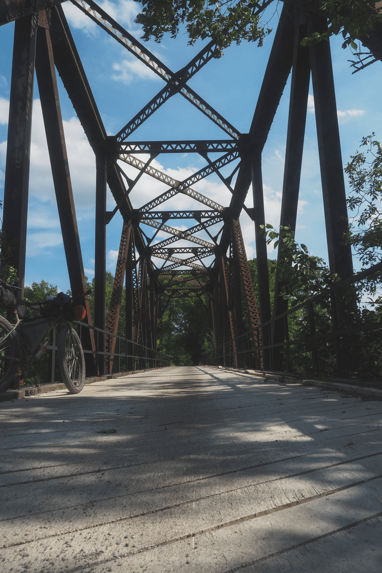 A trestle bridge found along the Central Ontario Loop Trail
