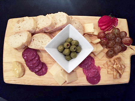 Charcuterie platter from Johnny Vino's in Peterborough