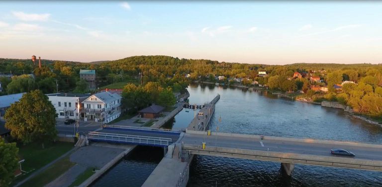 Aerial view of Hastings