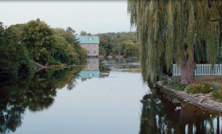 View down the Trent-Severn Waterway in Hastings