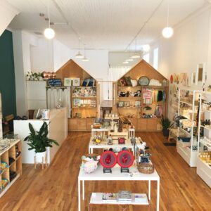 Interior of Watson & Lou consignment store in Peterborough