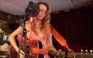 Kate Boothman performs onstage at the Ganaraska Hotel