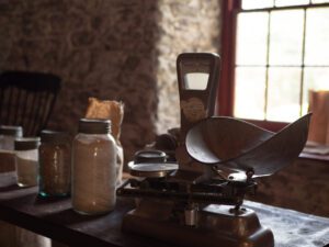 VIntage weigh scales at Lang Pioneer Village